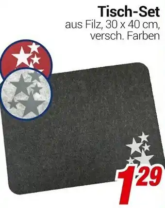 CENTERSHOP Tisch-Set 30 x 40 cm Angebot