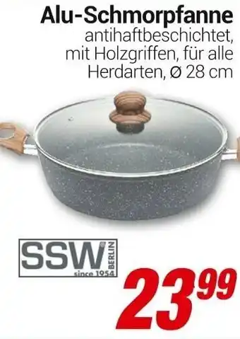 CENTERSHOP Alu-Schmorpfanne Ø 28 cm Angebot