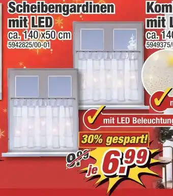 Poco Scheibengardinen mit led Angebot