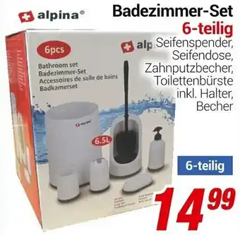 CENTERSHOP Badezimmer-Set 6-teilig Angebot