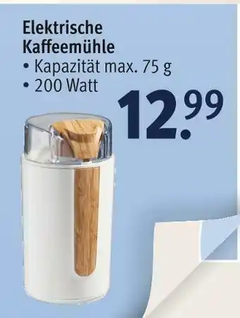 Rossmann Elektrische kaffeemühle Angebot