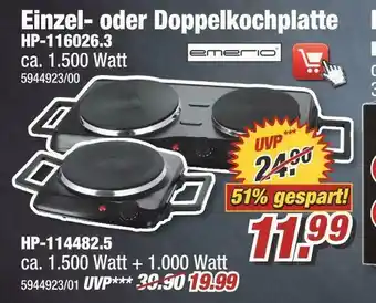 Poco Emerio einzel- oder doppelkochplatte Angebot