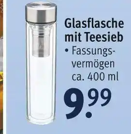 Rossmann Ideenwelt glasflasche mit teesieb Angebot