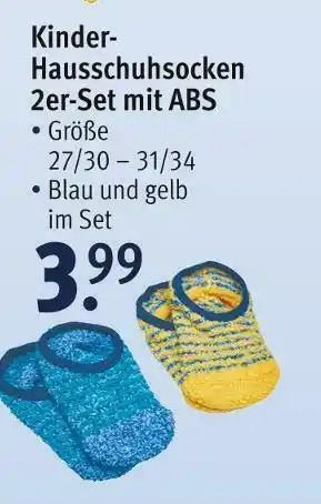 Rossmann Kinder-hausschuhsocken Angebot