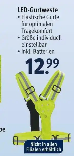 Rossmann Led-gurtweste Angebot