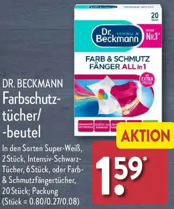 Aldi Nord DR. BECKMANN Farbschutztücher/beutel Angebot