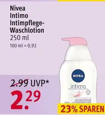 Rossmann Nivea intimpflege-waschlotion Angebot