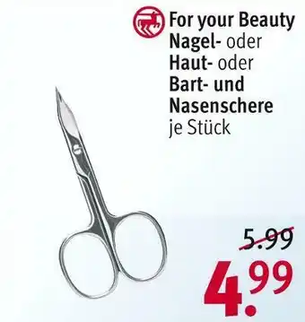 Rossmann For your beauty schere Angebot