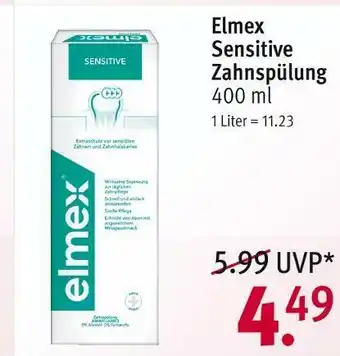 Rossmann Elmex zahnspülung Angebot