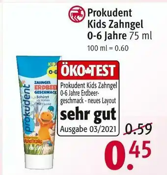 Rossmann Prokudent kids zahngel Angebot