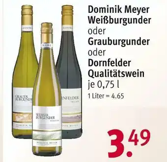 Rossmann Dominik meyer rotwein oder rotwein Angebot