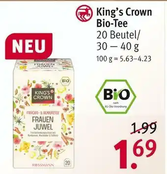 Rossmann King’s crown bio-tee Angebot