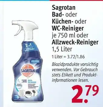 Rossmann Sagrotan reiniger Angebot