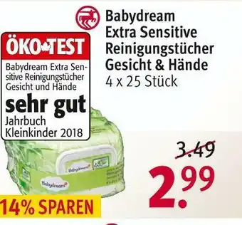 Rossmann Babydream extra sensitive reinigungstücher Angebot