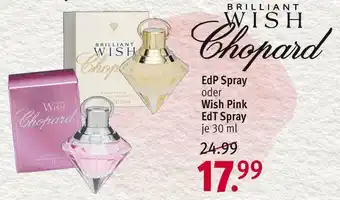 Rossmann Brilliant wish chopard oder wish pink edp spray Angebot