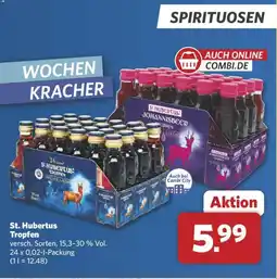 Combi St. Hubertus Tropfen versch. Sorten, 15,3-30 % Vol. 24 x 0,02-1-Packung Angebot