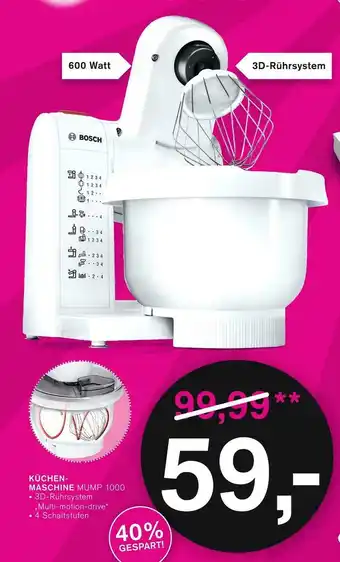 KODi Bosch küchenmaschine mump 1000 Angebot