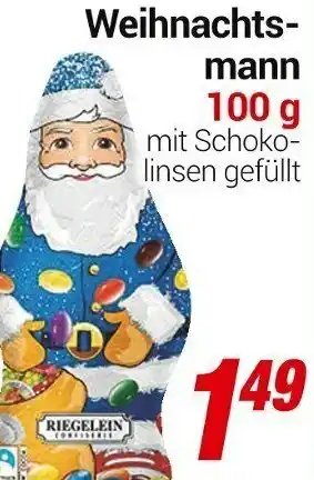 CENTERSHOP Weihnachts-mann 100 g Angebot