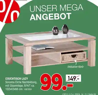 Osca Möbel Couchtisch lazy Angebot