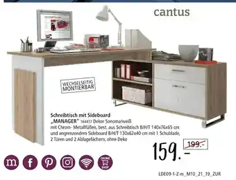 Zurbrüggen Cantus schreibtisch mit sideboard „manager“ Angebot