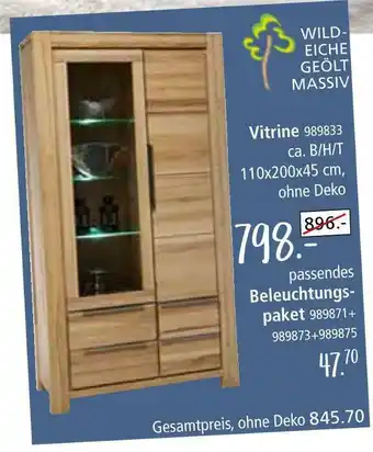 Zurbrüggen Vitrine Angebot