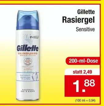 Zimmermann Gillette rasiergel Angebot