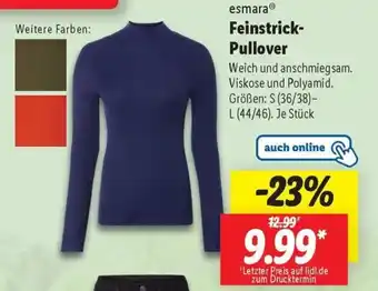Lidl esmara Feinstrick- Pullover Angebot