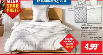 Lidl LIVARNO home Polycotton-Bettwäsche Angebot