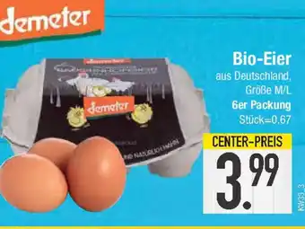 E-Center demeter Bio-Eier 6er Packung Angebot