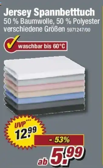 Poco Jersey Spannbetttuch Angebot