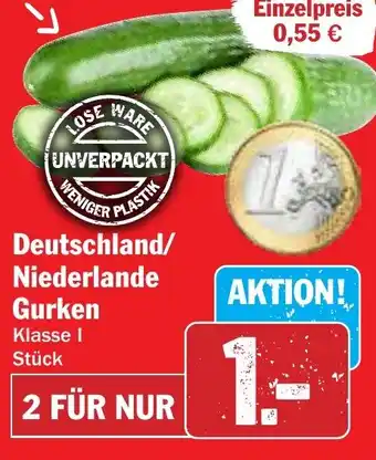 Hit Deutschland/ Niederlande Gurken Angebot