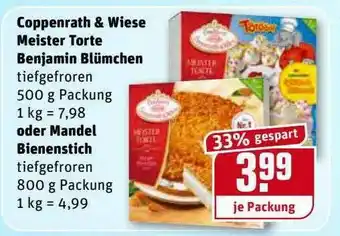 REWE Kaufpark Coppenrath & Wiese Meister Torte Benjamin Blümchen Oder Mandel Bienenstich Angebot