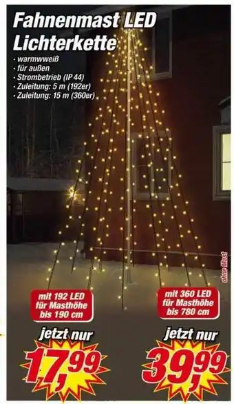 Posten Börse Fahnenmast Led-lichterkette Angebot