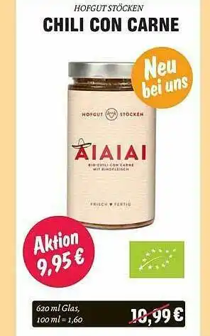 Temma Hofgut Stöcken Chili Con Carne Angebot