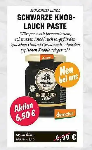 Temma Schwarze Knoblauch Paste Müncher Kindl Angebot