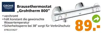 Globus Baumarkt Grohe Brausethermostat ,,Grohtherm 800" Angebot