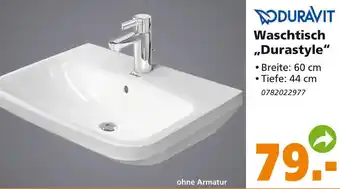 Globus Baumarkt Duravit Waschtisch ,,Durastyle" Angebot