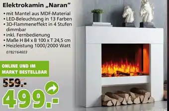 Globus Baumarkt Elektrokamin ,,Naran" Angebot