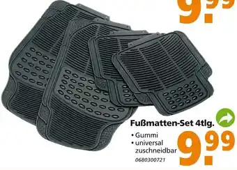 Globus Baumarkt Fuẞmatten-Set 4tlg. Angebot