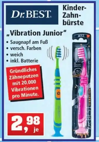 Thomas Philipps Dr. Best Kinder Zahnbürste Vibration Junior Angebot