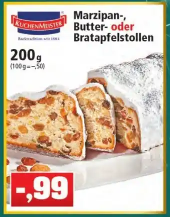 Thomas Philipps Kuchenmeister Marzipan, Butter oder Bratapfelstollen 200g Angebot