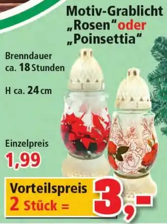 Thomas Philipps Motiv Grablicht Rosen oder Poinsettia Angebot