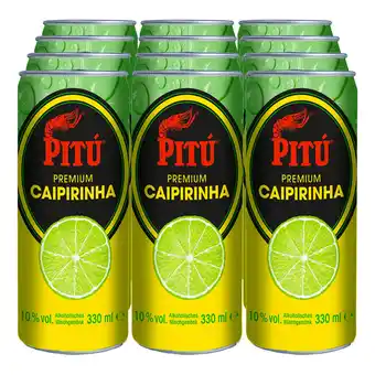 Netto Marken-Discount Pitu Premium Caipirinha Mixgetränk 10,0 % vol 0,33 Liter, 12er Pack Angebot