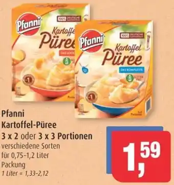 Markant Pfanni Kartoffel-Püree 3 x 2 oder 3 x 3 Portionen Angebot