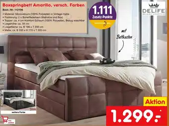 Netto Marken-Discount Boxspringbett Amarillo Angebot