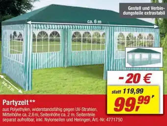 toom Baumarkt Partyzelt Angebot
