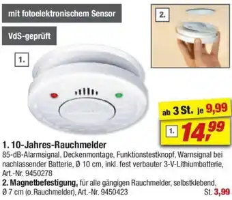 toom Baumarkt 10-Jahres Rauchmelder Angebot