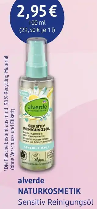 dm drogerie alverde NATURKOSMETIK Sensitiv Reinigungsöl 100 ml Angebot