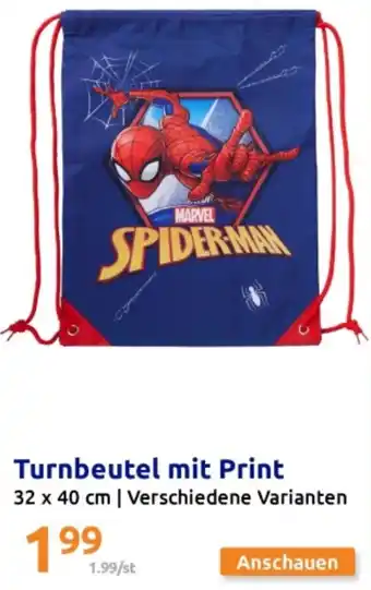 Action Turnbeutel mit Print Angebot