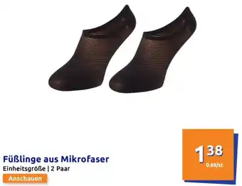 Action Füßlinge aus Mikrofaser Angebot